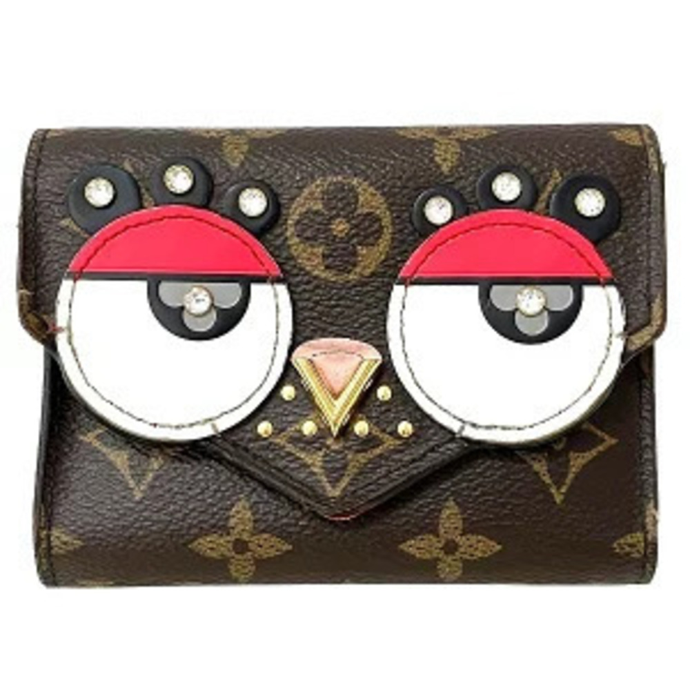 Louis Vuitton Monogram Portefeuille Victorine Bird Tri fold Wallet